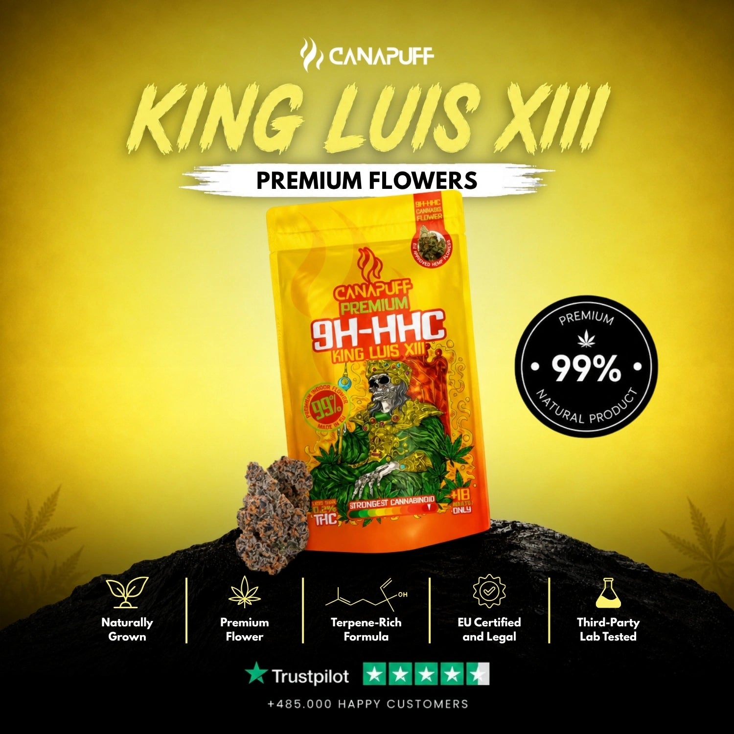 9H-HHC Flowers King Luis XIII 99%