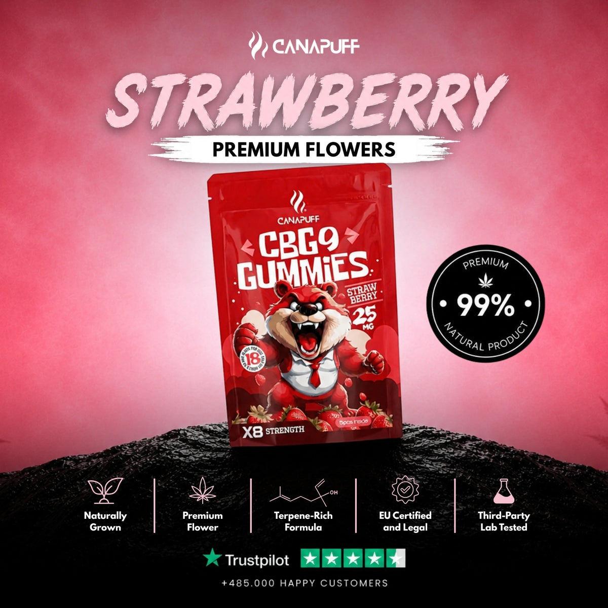 CBG9 Jöleli şekerler Strawberry
