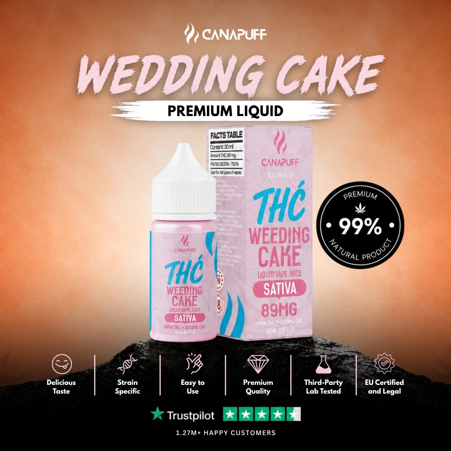 Delta 9 Liquid Wedding Cake 30ml
