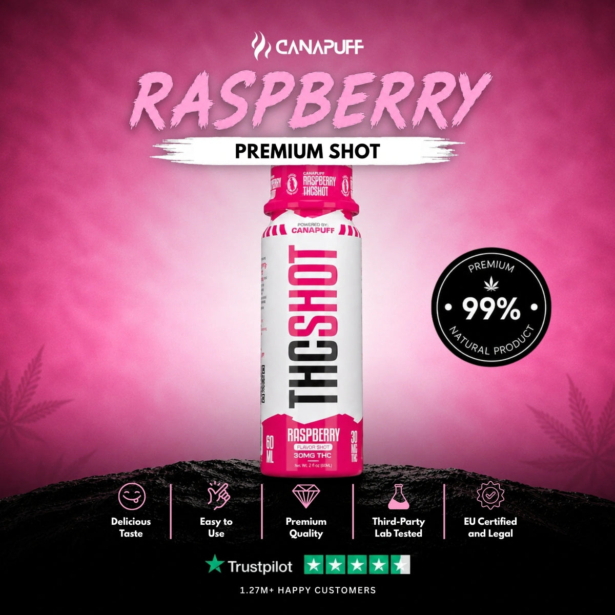 THC Shot Málna 60 ml