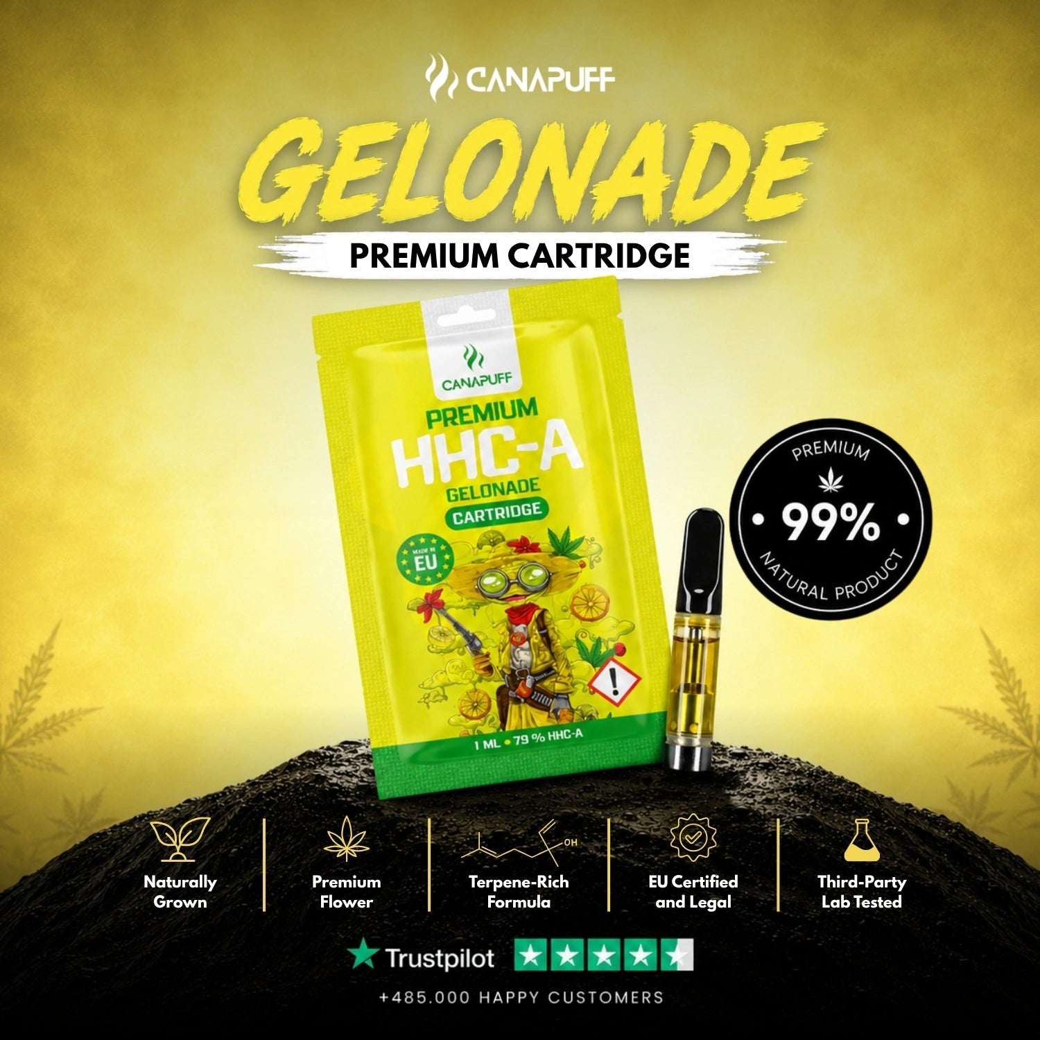 HHC-A cartridge Gelonade 79%