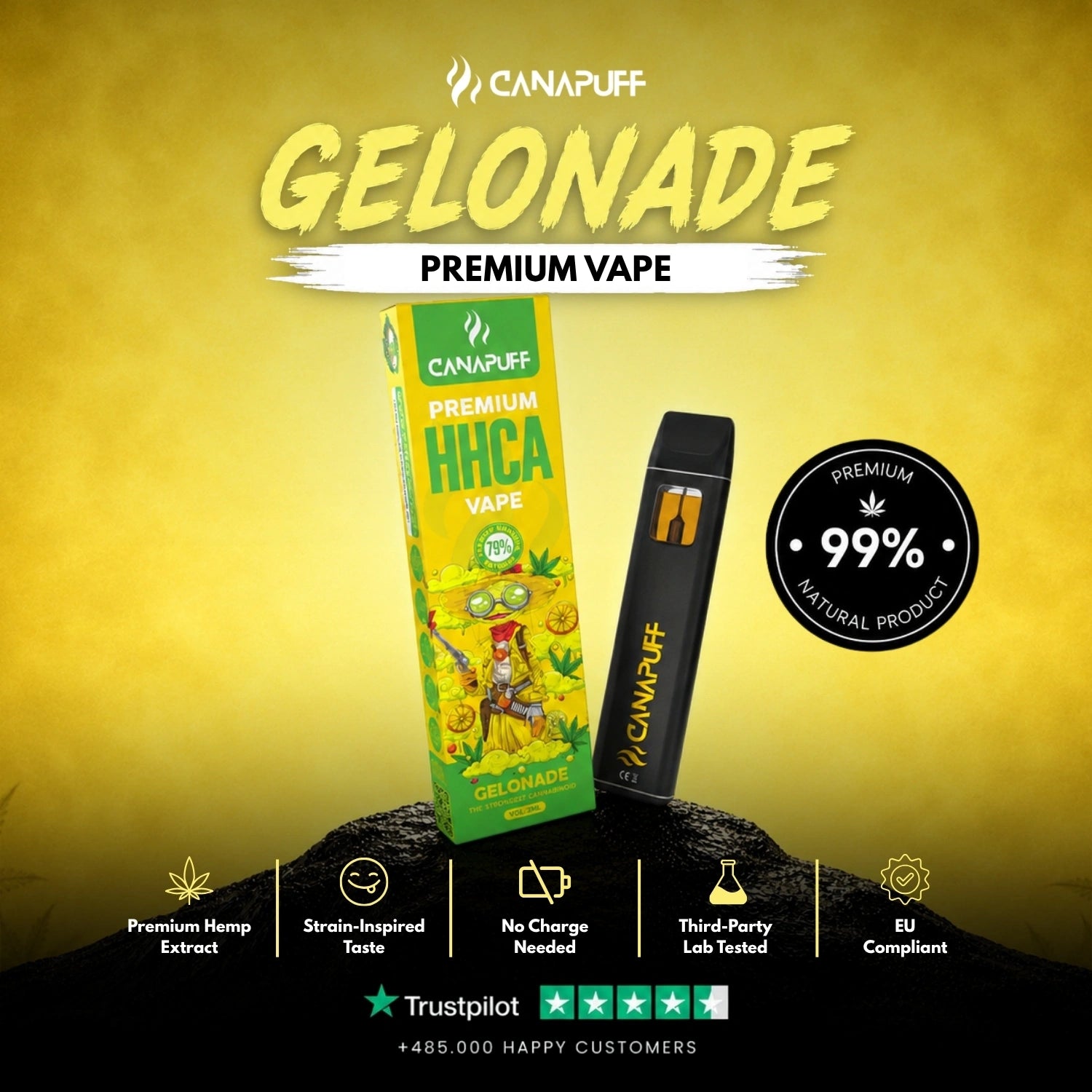 HHC-A vape Gelonade 79% 1 ml