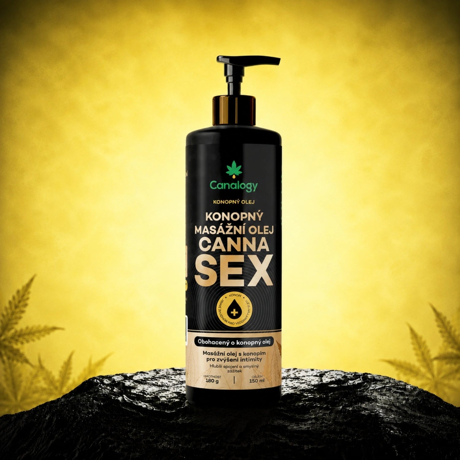 Hemp masažno ulje Cannasex - Canalogy