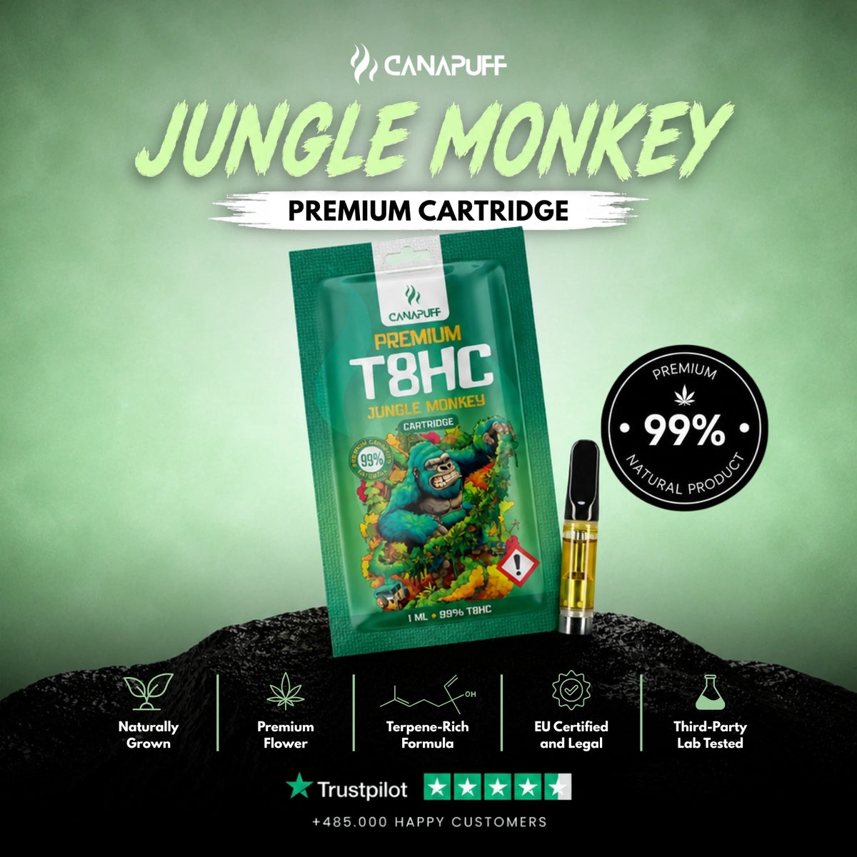 T8HC Cartridge Jungle Monkey 99%