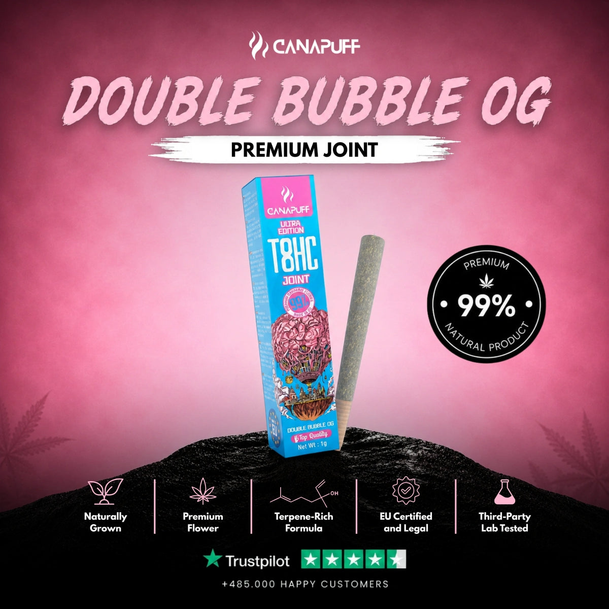 T8HC Joint Double Bubble Ultra Edition 99% 1g