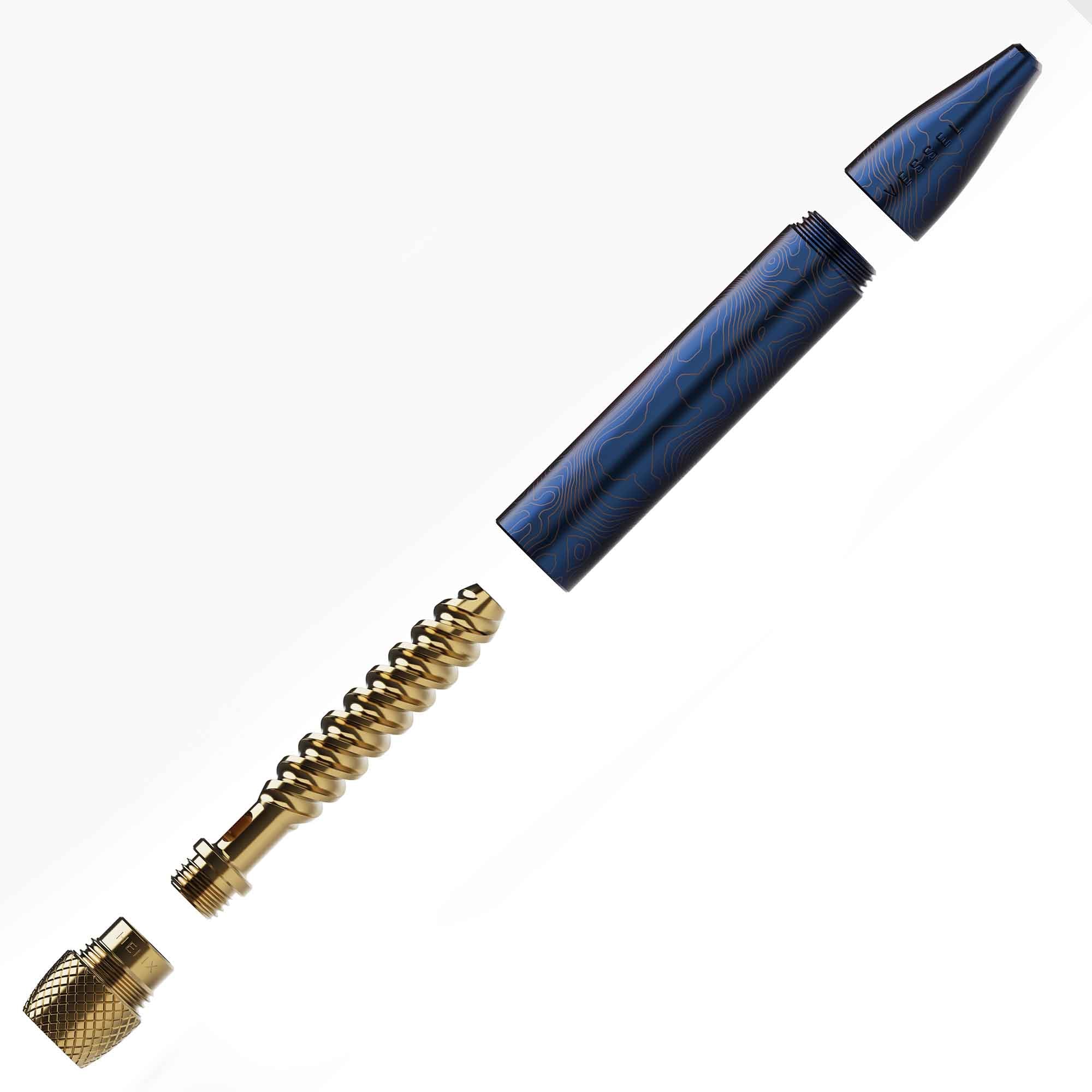 Pen Vessel in design blu