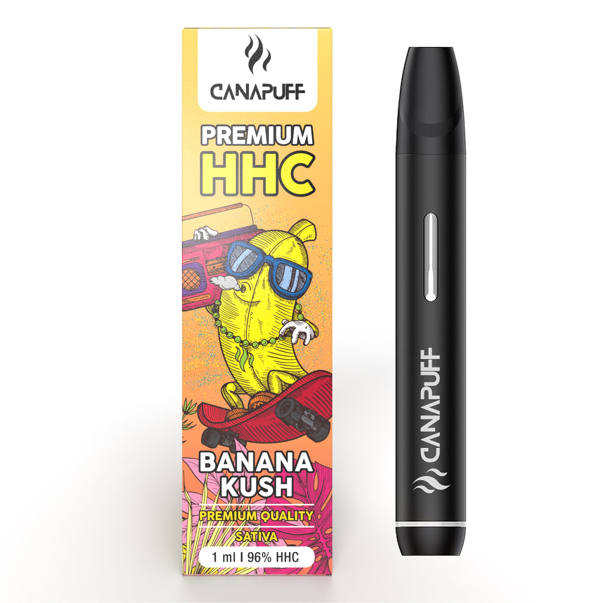 BANANA KUSH 96% HHC - CanaPuff - USO ÚNICO - 1ml