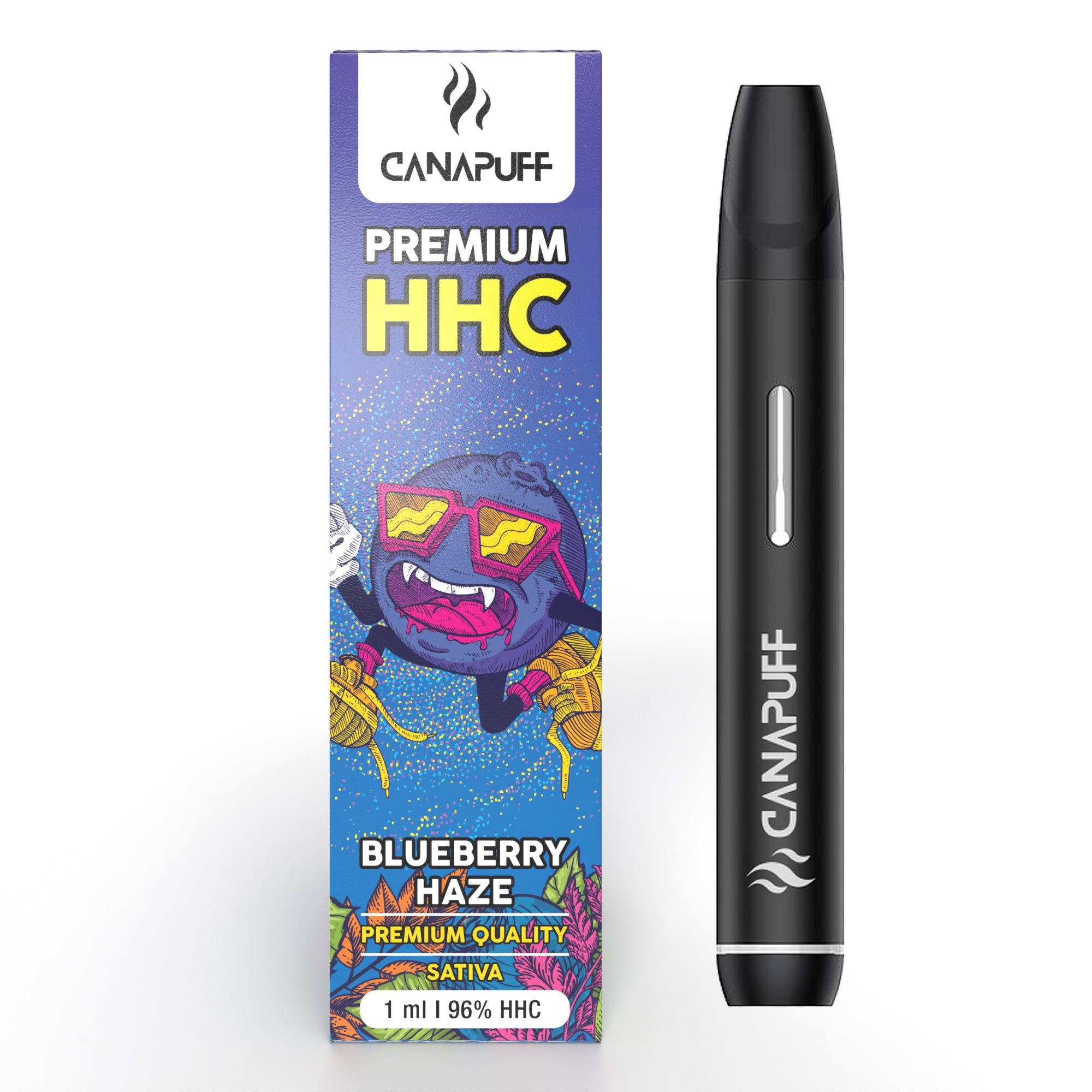 BLUEBERRY HAZE 96% HHC - CanaPuff - USO ÚNICO - 1ml