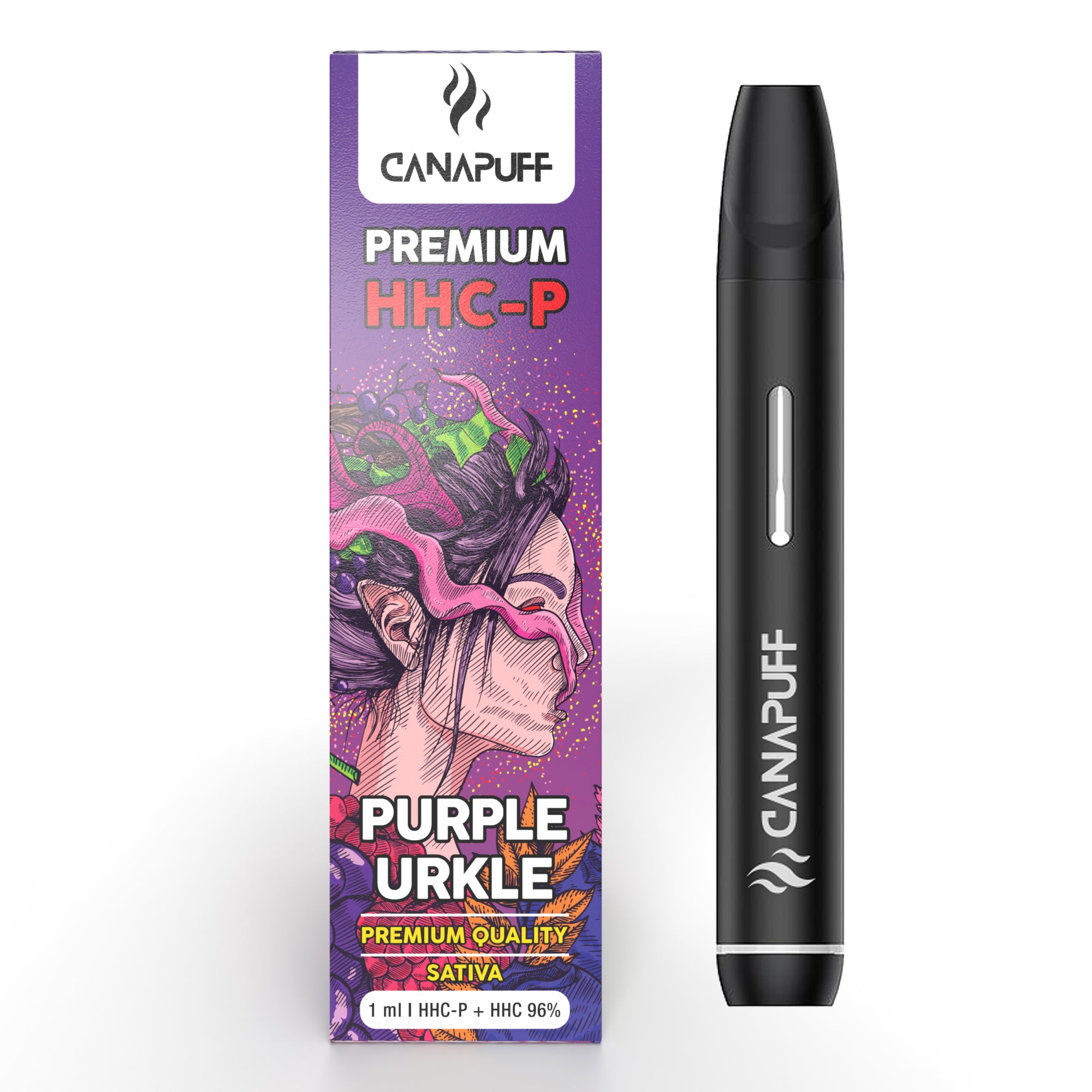 PURPLE URKLE 96% HHC-P - CanaPuff - ONE USE - 1ml