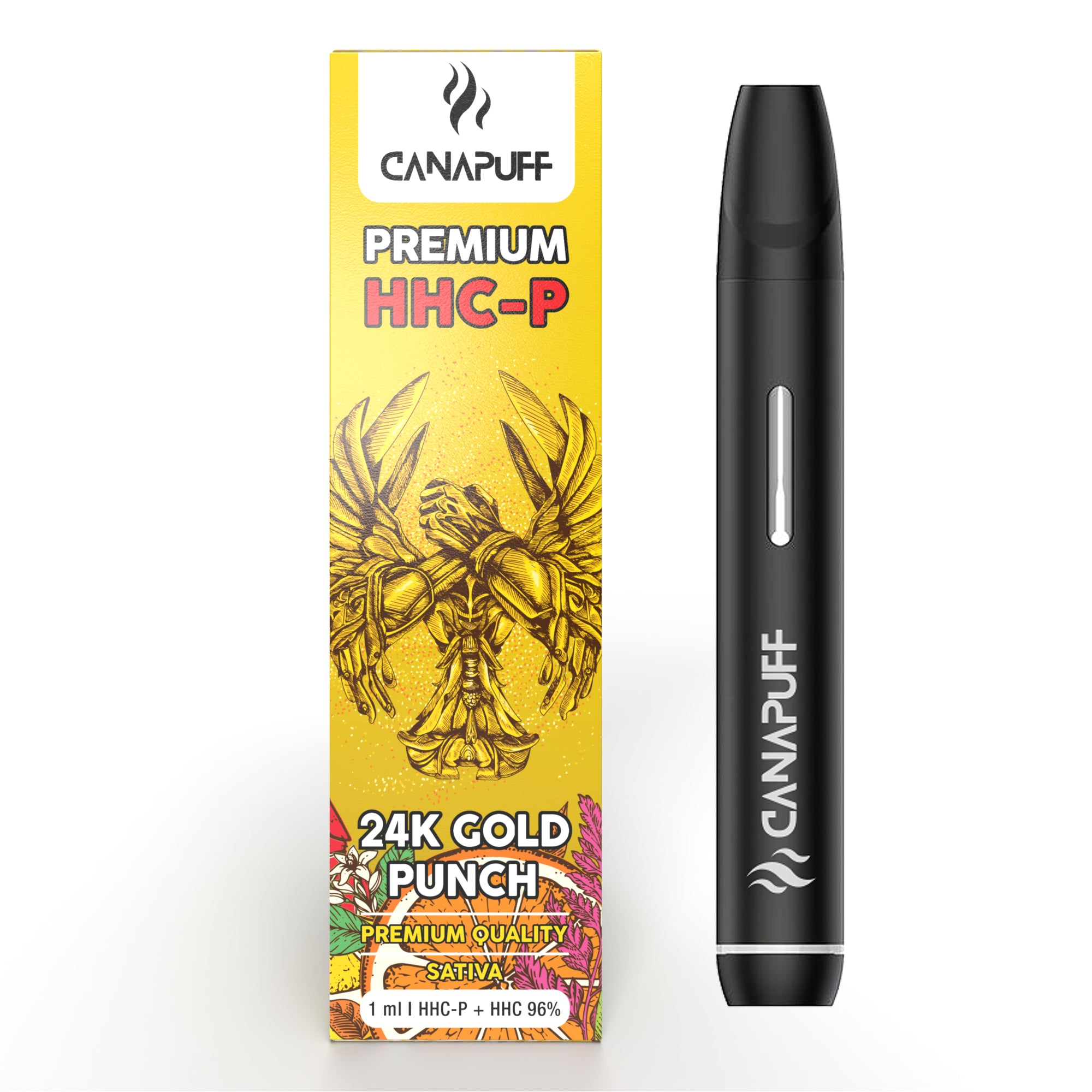 24K GOLD PUNCH 96% HHC-P - CanaPuff - USO ÚNICO - 1ml