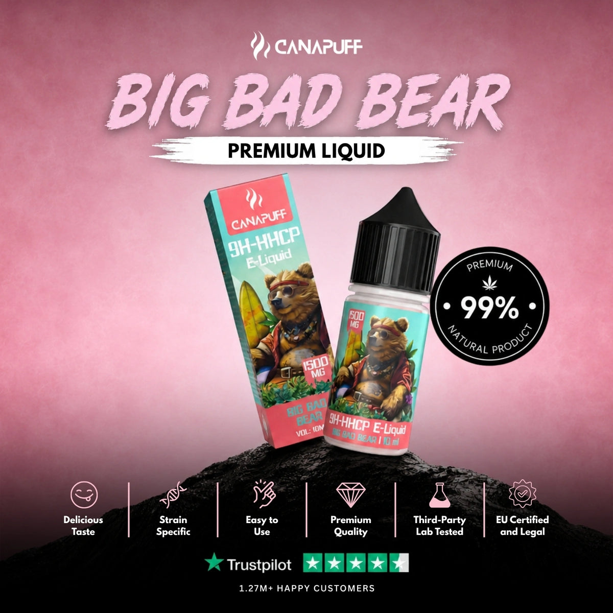 9H-HHCP Liquid Big Bad Bear 1.500mg