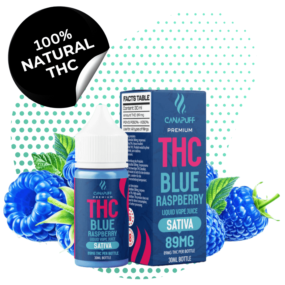 THC Liquid Blue Raspberry Sativa