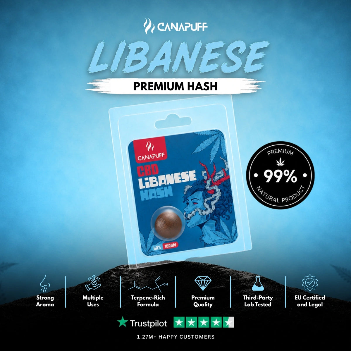 CBD Hash Libanese 60%