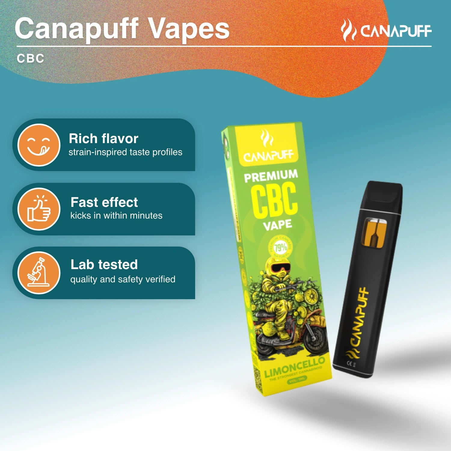 Limoncello %79 CBC - Vape - 1ml - Canapuff
