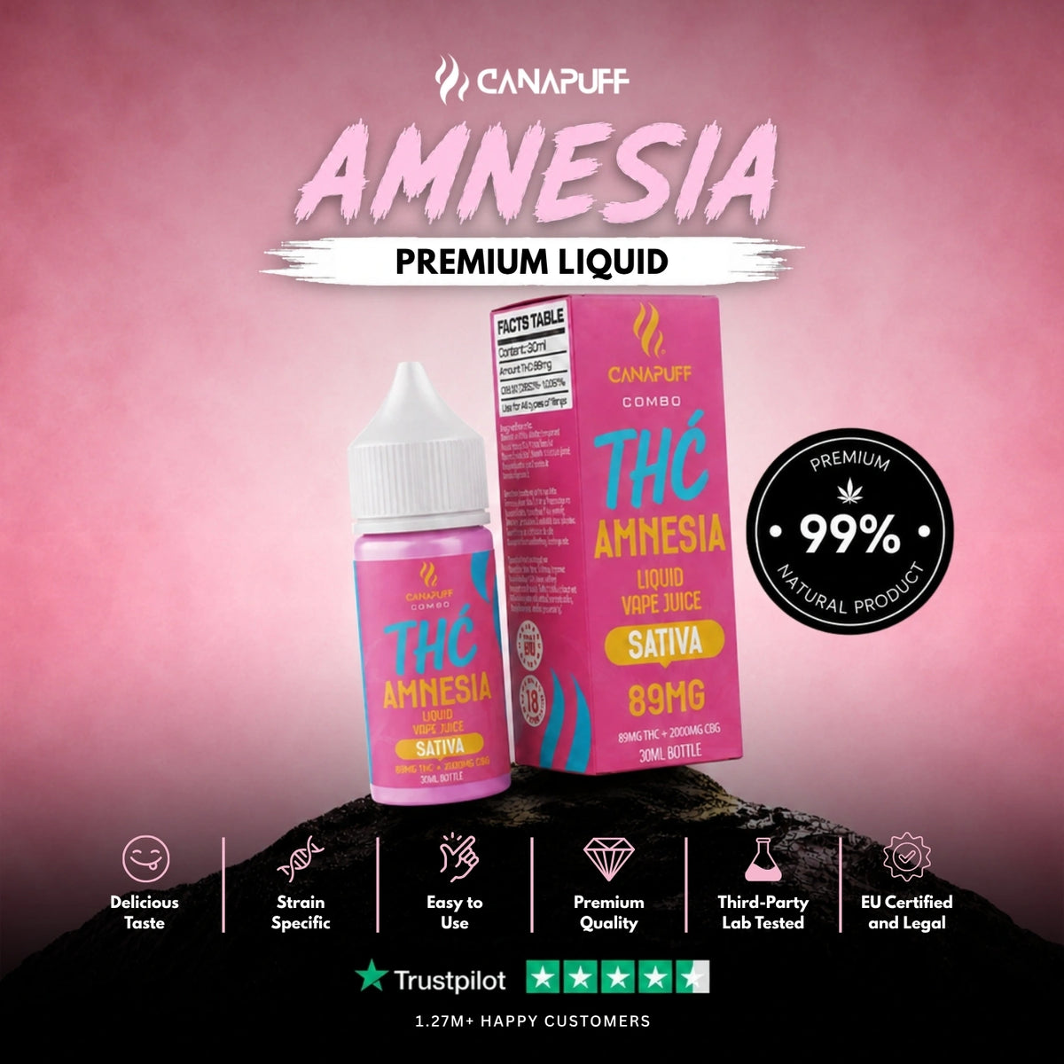 Delta 9 Liquid Amnesia 30ml