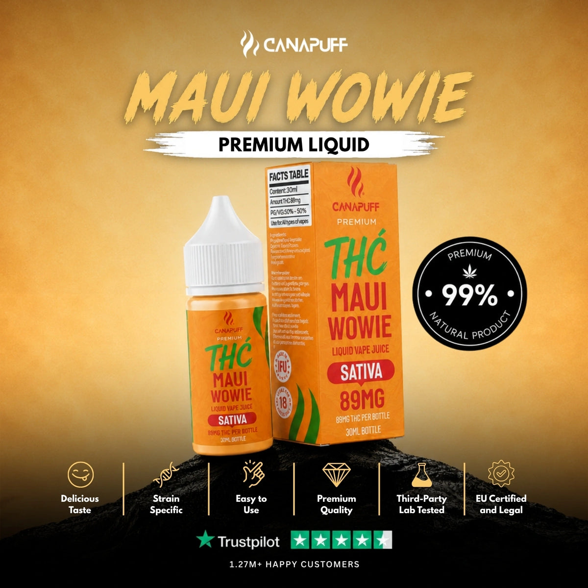 Delta 9 Liquid Maui Wowie 30ml