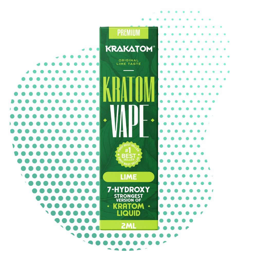 Krakatom - 7-Hydroxy Kratom Vape - Lime