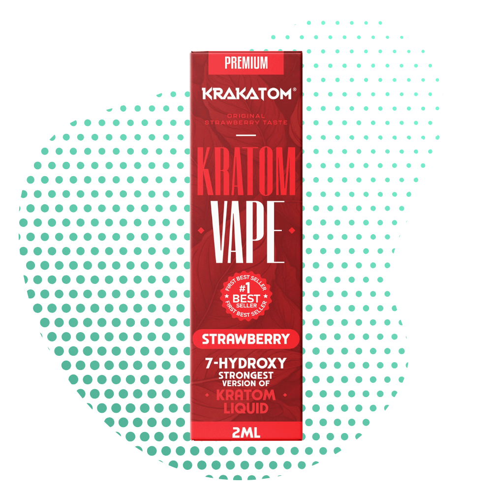 Krakatom - 7-Hydroxy Kratom Vape - Strawberry