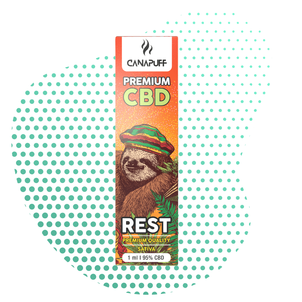 REST 95% CBD - CanaPuff - USO ÚNICO - 1ml