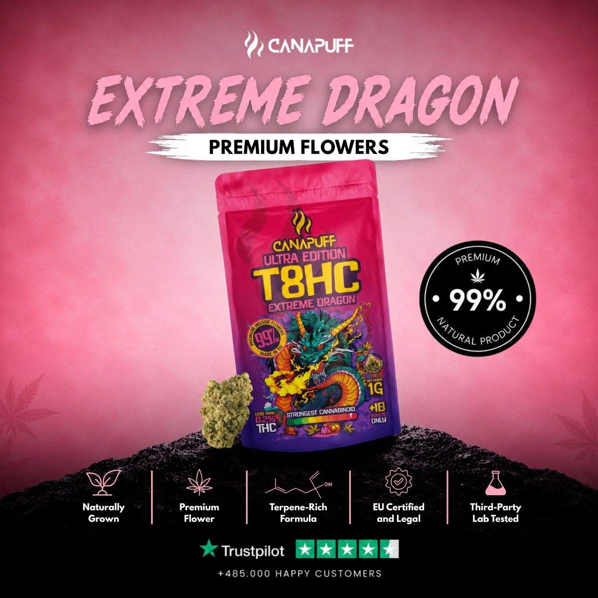 T8HC Flowers Extreme Dragon 99%