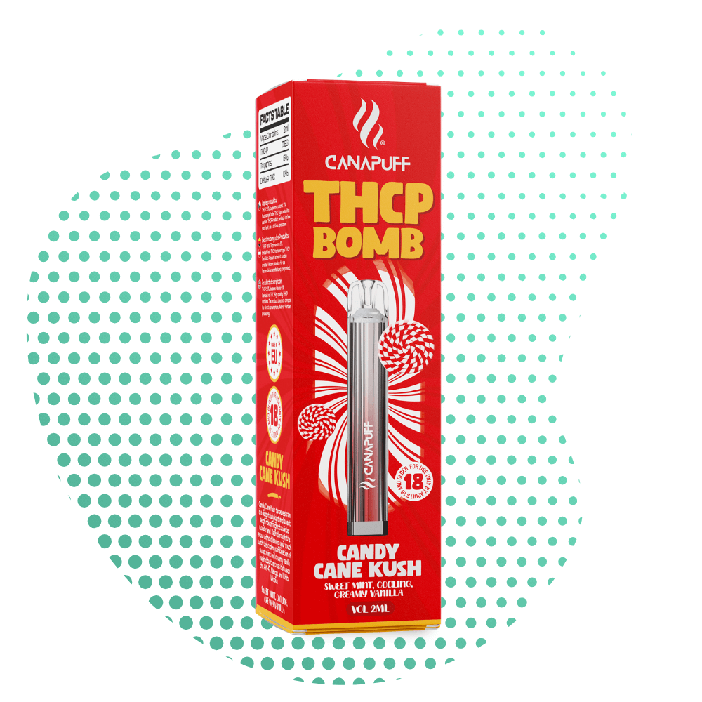 THCp BOMB Candy Cane Kush - ONE USE - 2ml