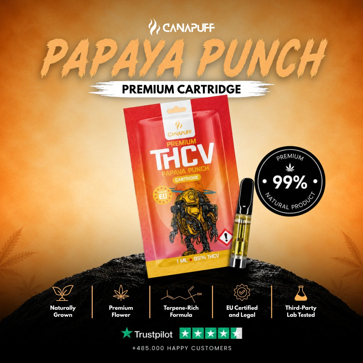 THCv Kartuş Papaya Punch %95