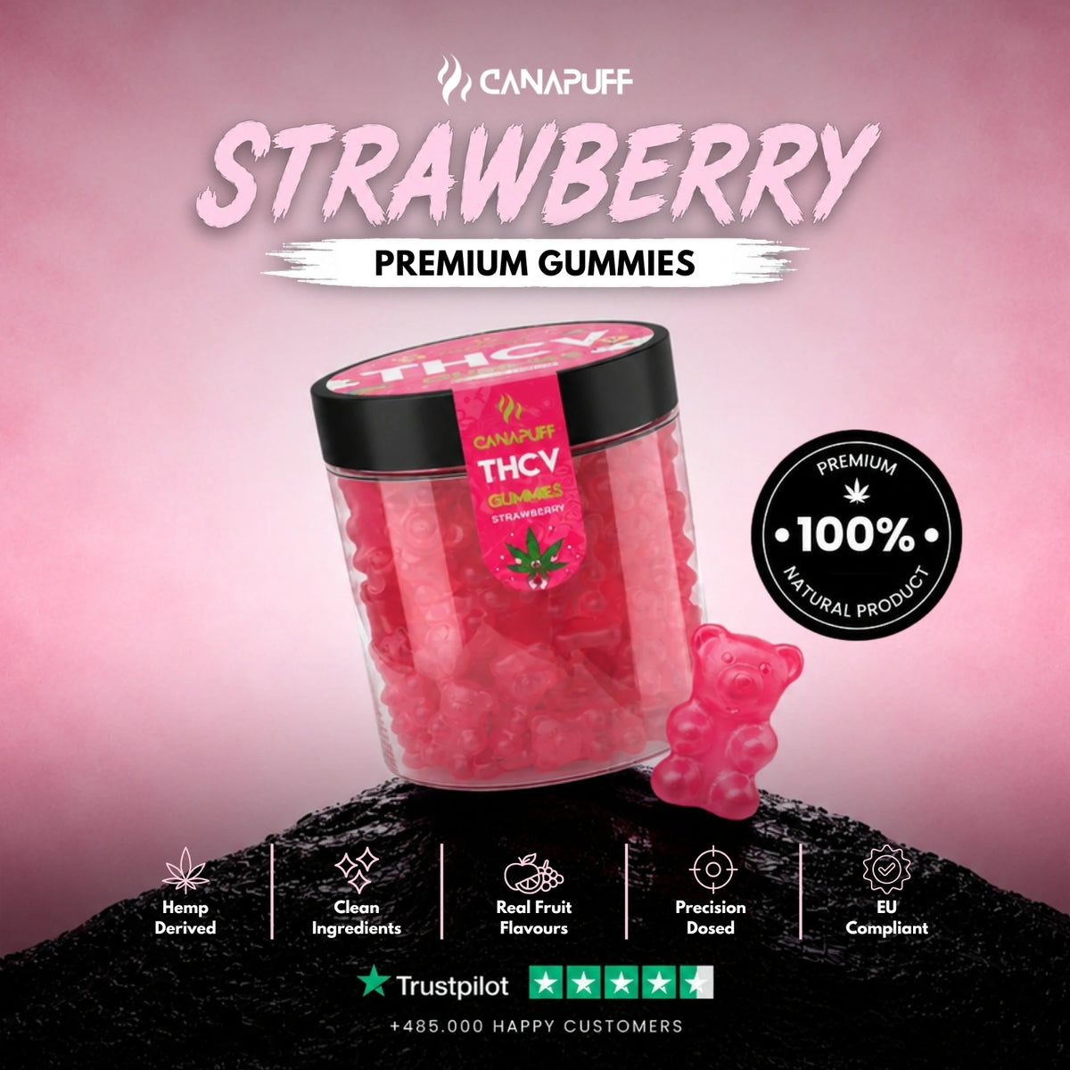 THCv Gummies Strawberry