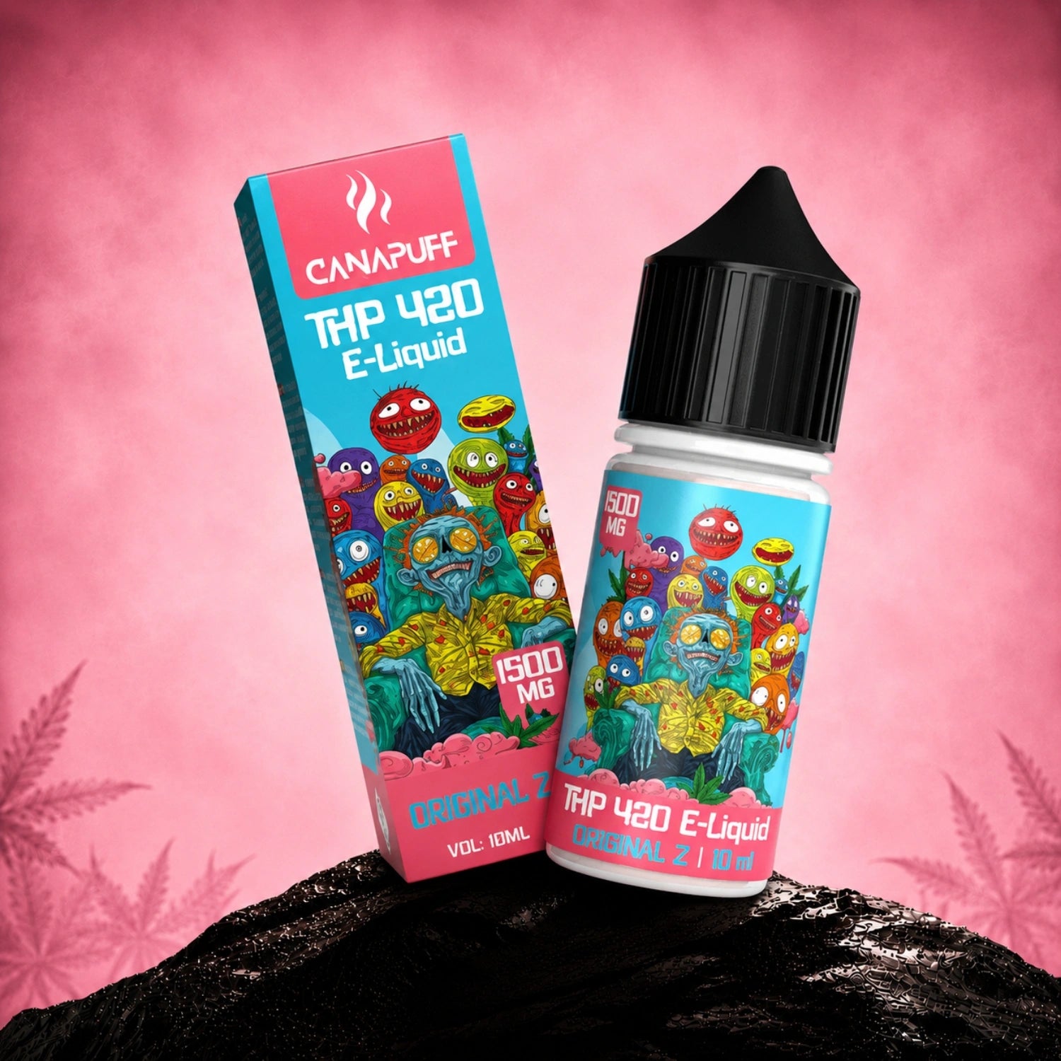 Canapuff THP420 E-Liquid Original Z 1500 mg, 10 ml vape bottle