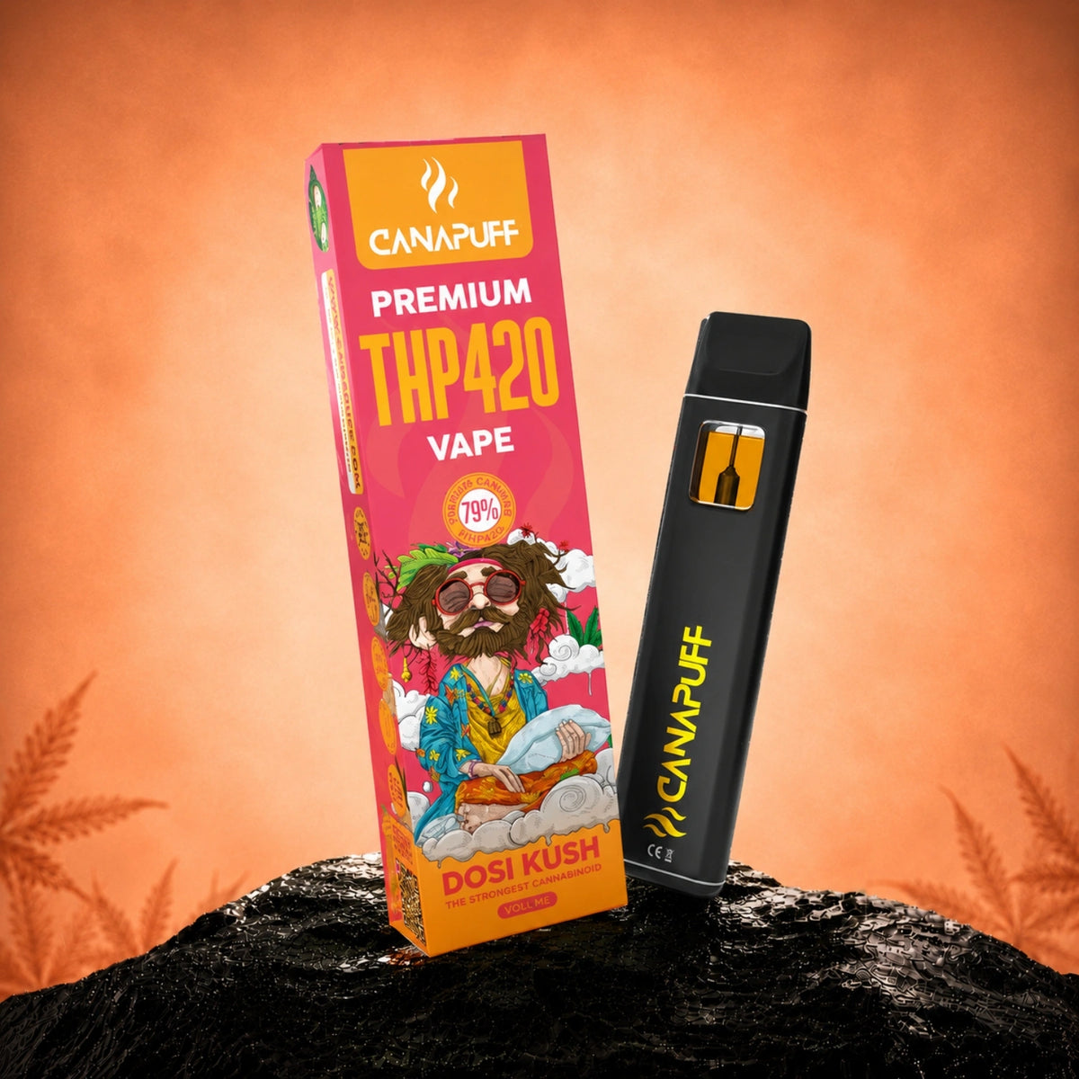 Canapuff THP420 Dosi Kush Vape 79% 1ml disposable pen