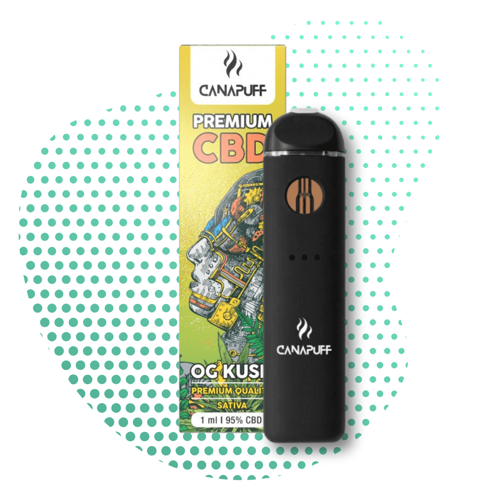 OG KUSH 95% CBD - CanaPuff - ONE-USE - 1ml