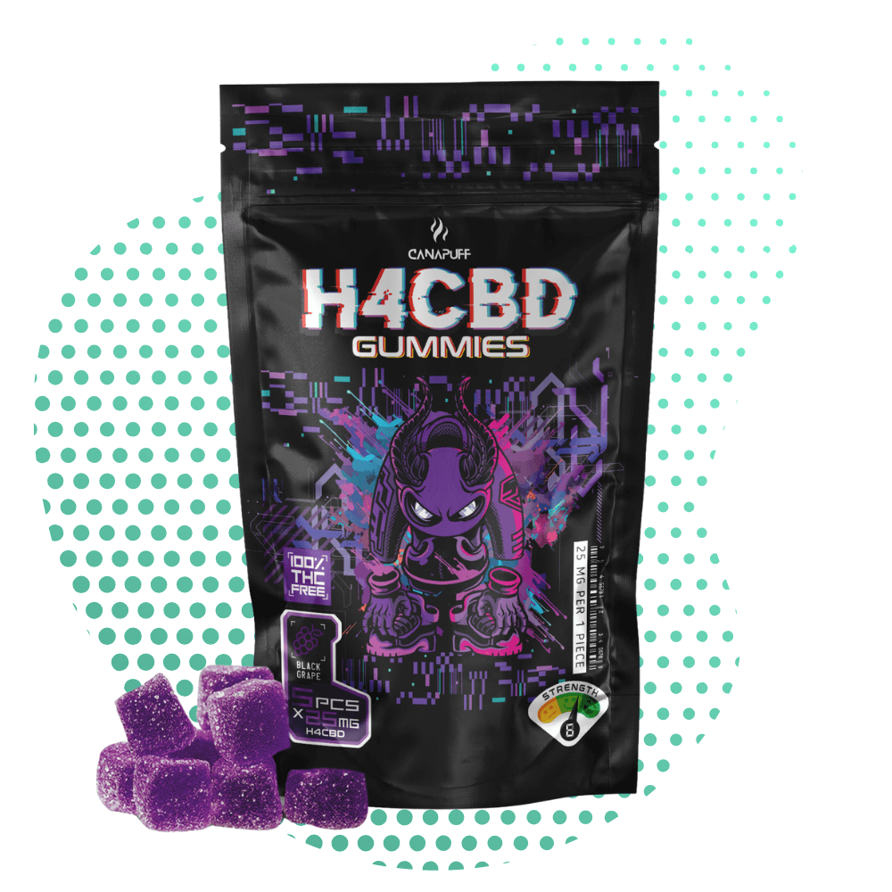 Canapuff - H4CBD Gummies - Uva Preta