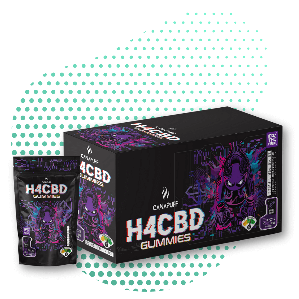 Canapuff - H4CBD Gummies - Uva Preta