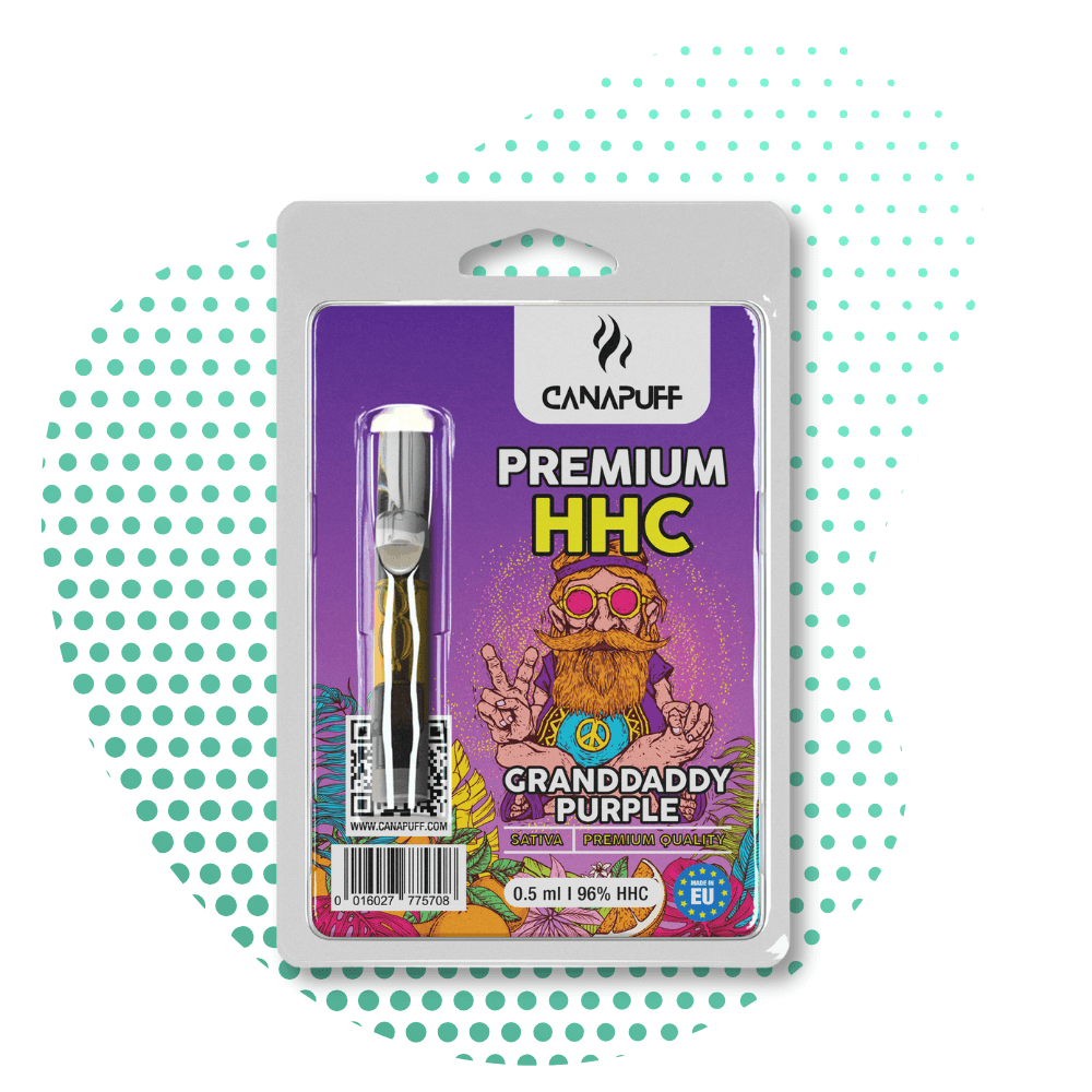 CanaPuff - GRANDDADDY PURPLE - HHC 96%-cartridge