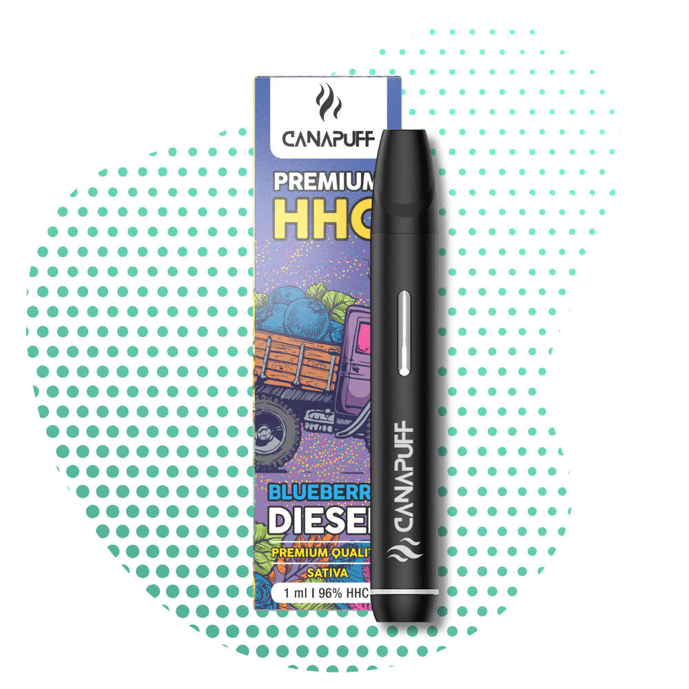 BLUEBERRY DIESEL 96% HHC - CanaPuff - USO ÚNICO - 1ml