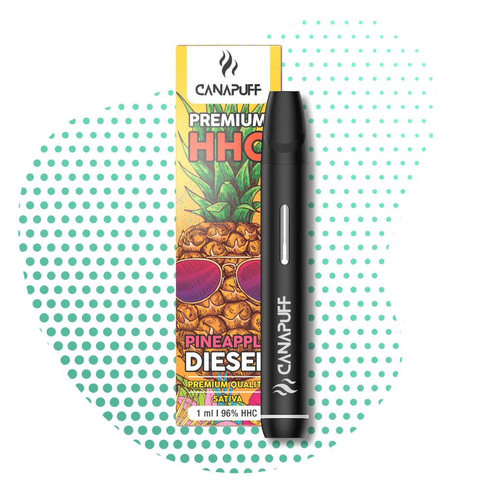 ABACAXI DIESEL 96% HHC - CanaPuff - USO ÚNICO - 1ml