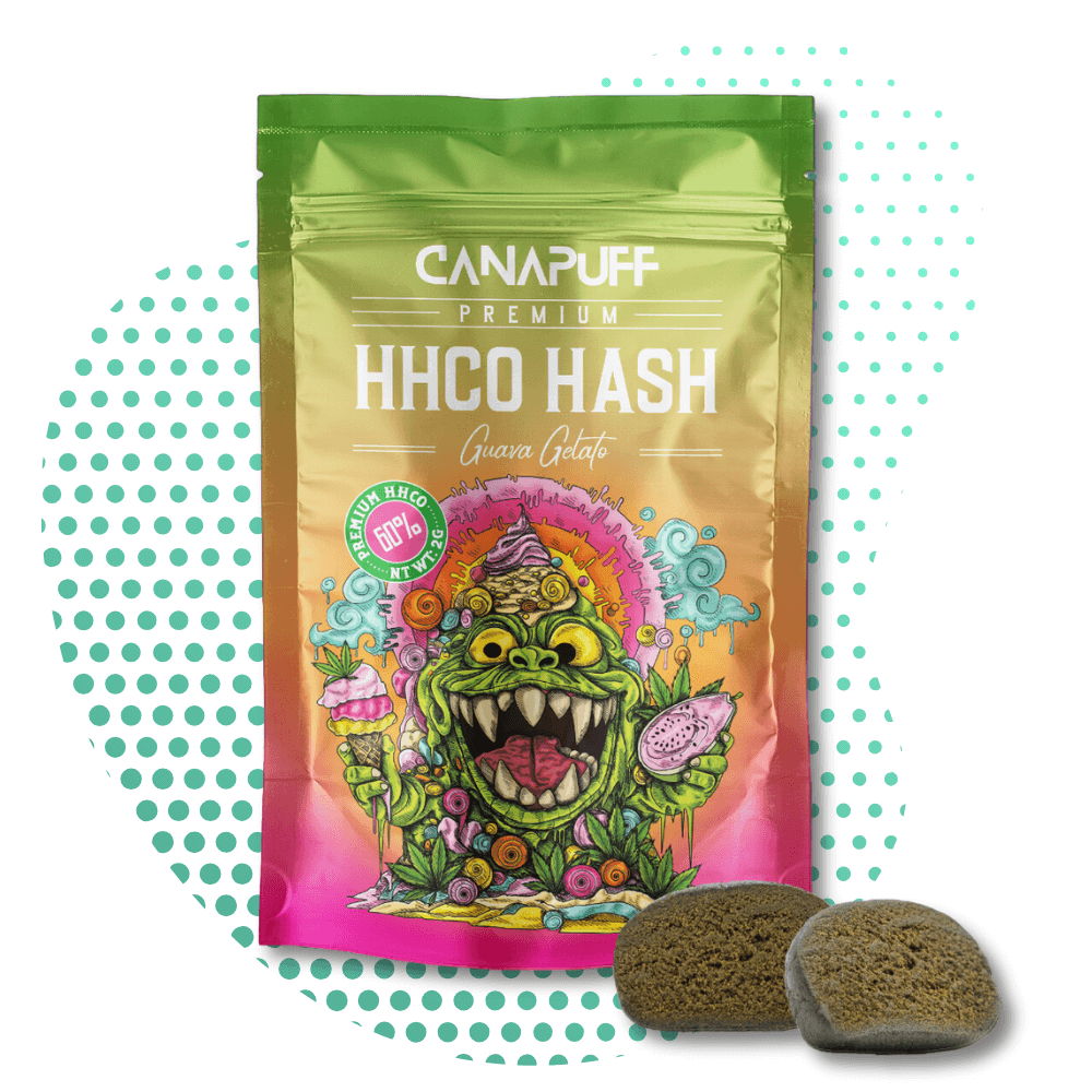 Canapuff HHC-0 Hash - Guava Gelato - 60%