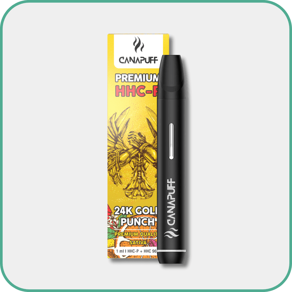 24K GOLD PUNCH 96% HHC-P - CanaPuff - ONE USE - 1ml