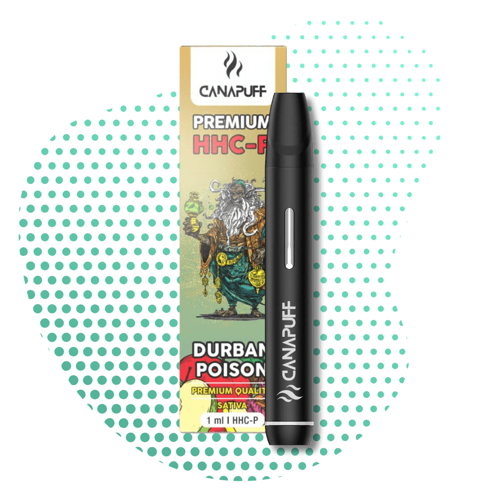 DURBAN POISON 96% HHC-P - CanaPuff - USO ÚNICO - 1ml