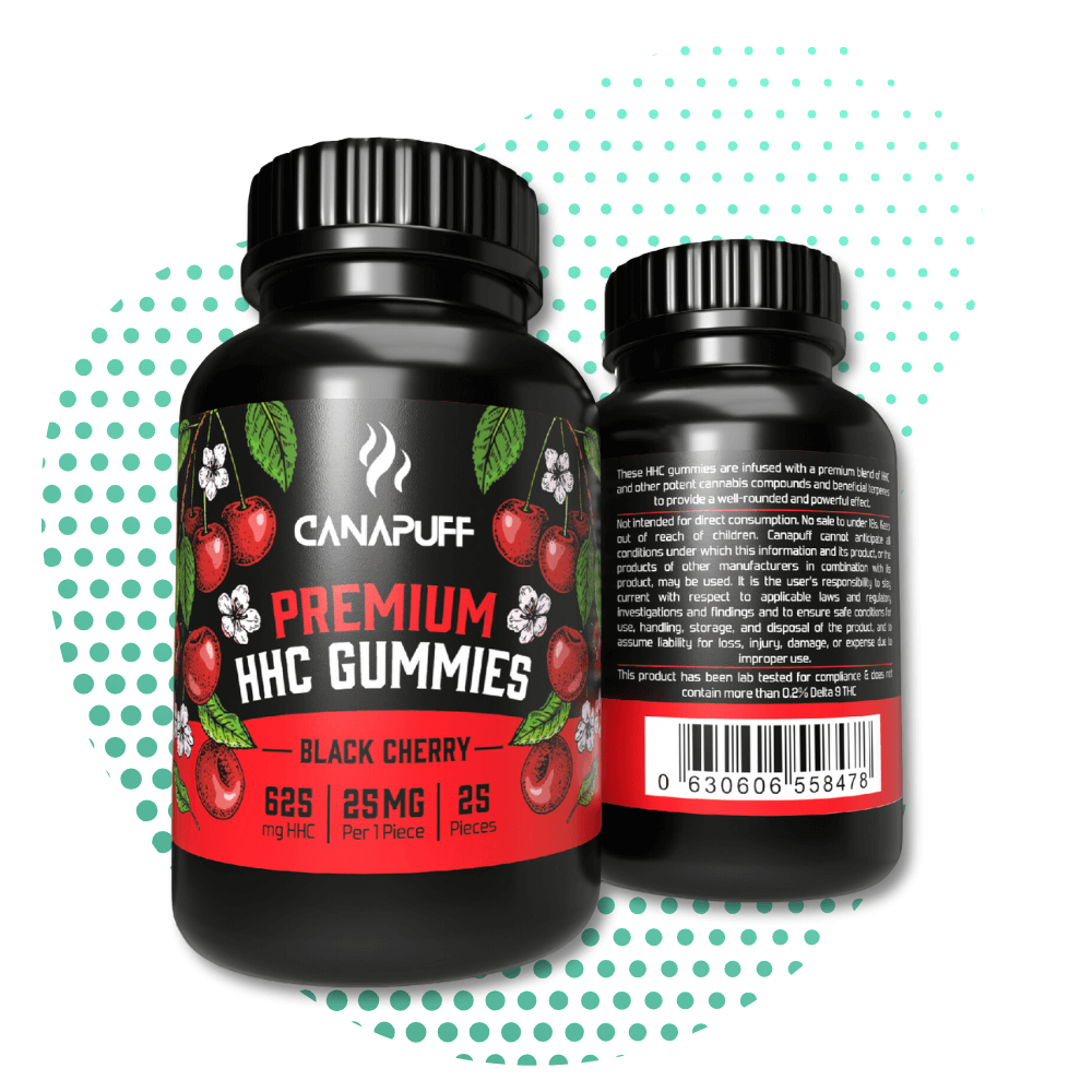 Canapuff HHC Gummies - Black cherry - 20pcs