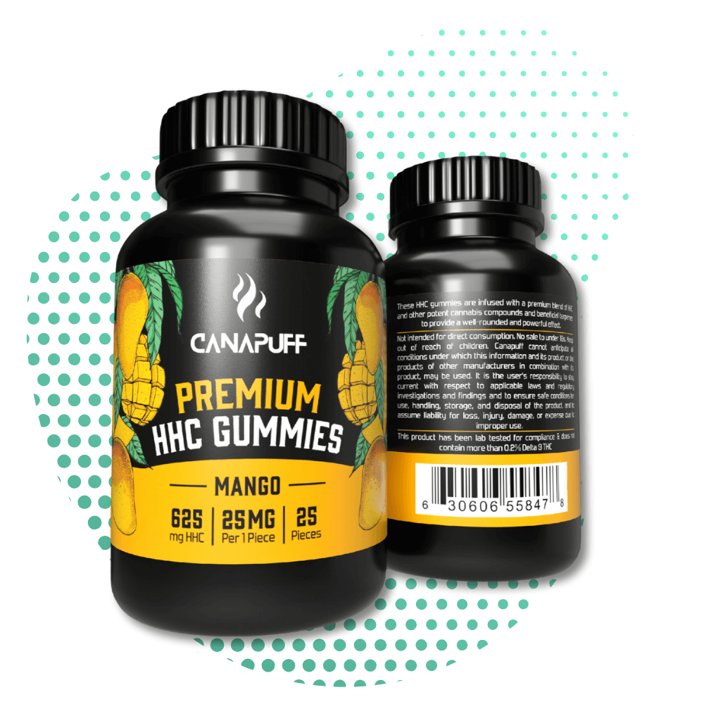 Canapuff HHC Gummies - Mango - 20pcs