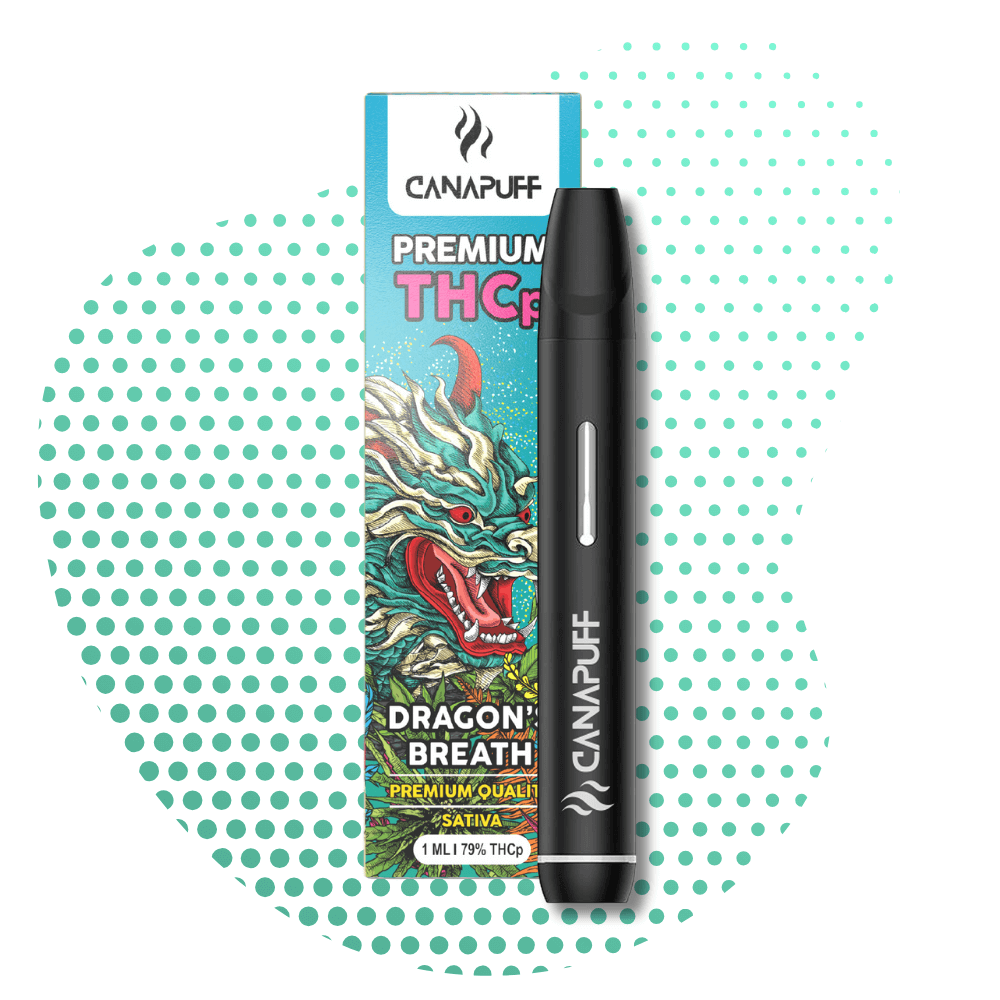 DRAGON&#39;S BREATH 79% THCp - CanaPuff - USO ÚNICO - 1ml