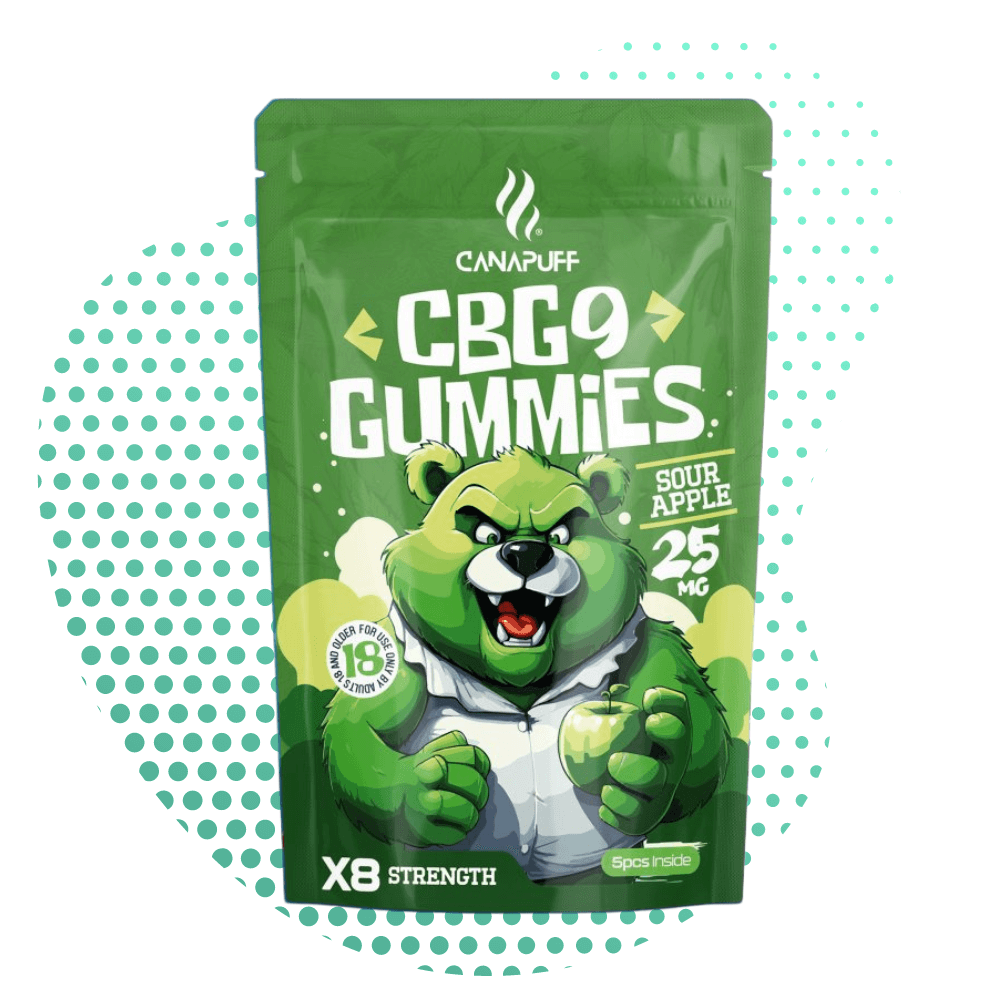 Canapuff - CBG9 Gummies - Sour Apple